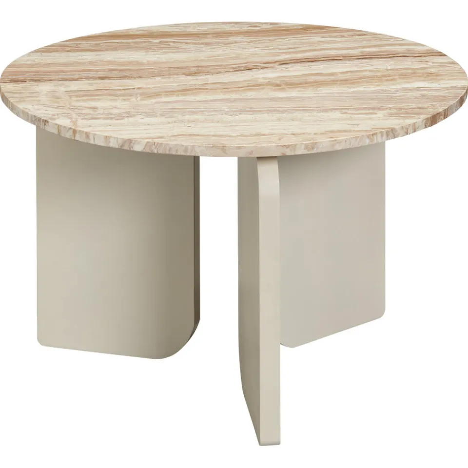 Kwantum Bijzettafel Brez Marmer Taupe ø 60x38 Cm