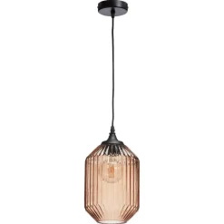 Kwantum Hanglamp Pane Licht Bruin