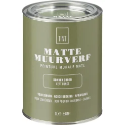Kwantum Muurverf Mat Donker Groen 1 L