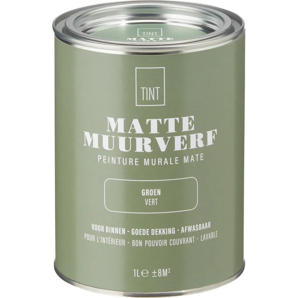 Kwantum Muurverf Mat Groen 1 L