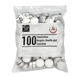 Kwantum Theelichten 100 Stuks Wit